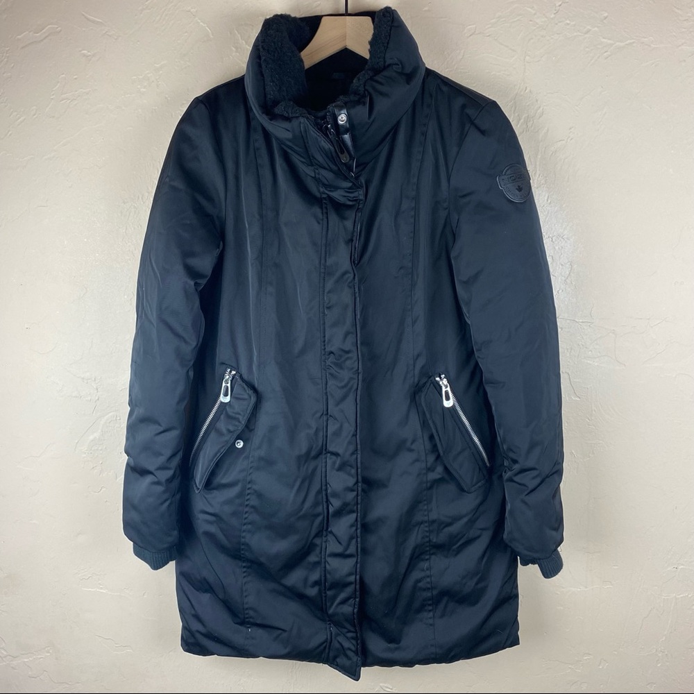 Noize Black Winter Coat Parka Small Petite